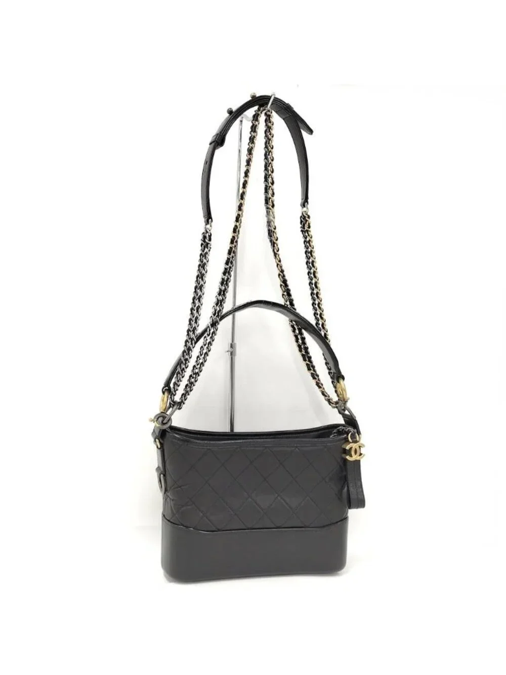 Chanel Gabriel 2-Way Bag Leather Black